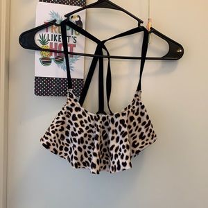 VS PINK Cheetah bikini top XS